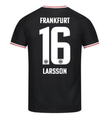 Eintracht Frankfurt Hugo Larsson #16 Udebanetrøje 2023-24 Kort ærmer